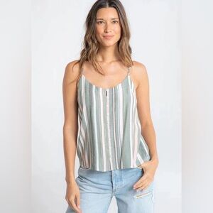 NEW Lovestitch Button Down Cami Olive